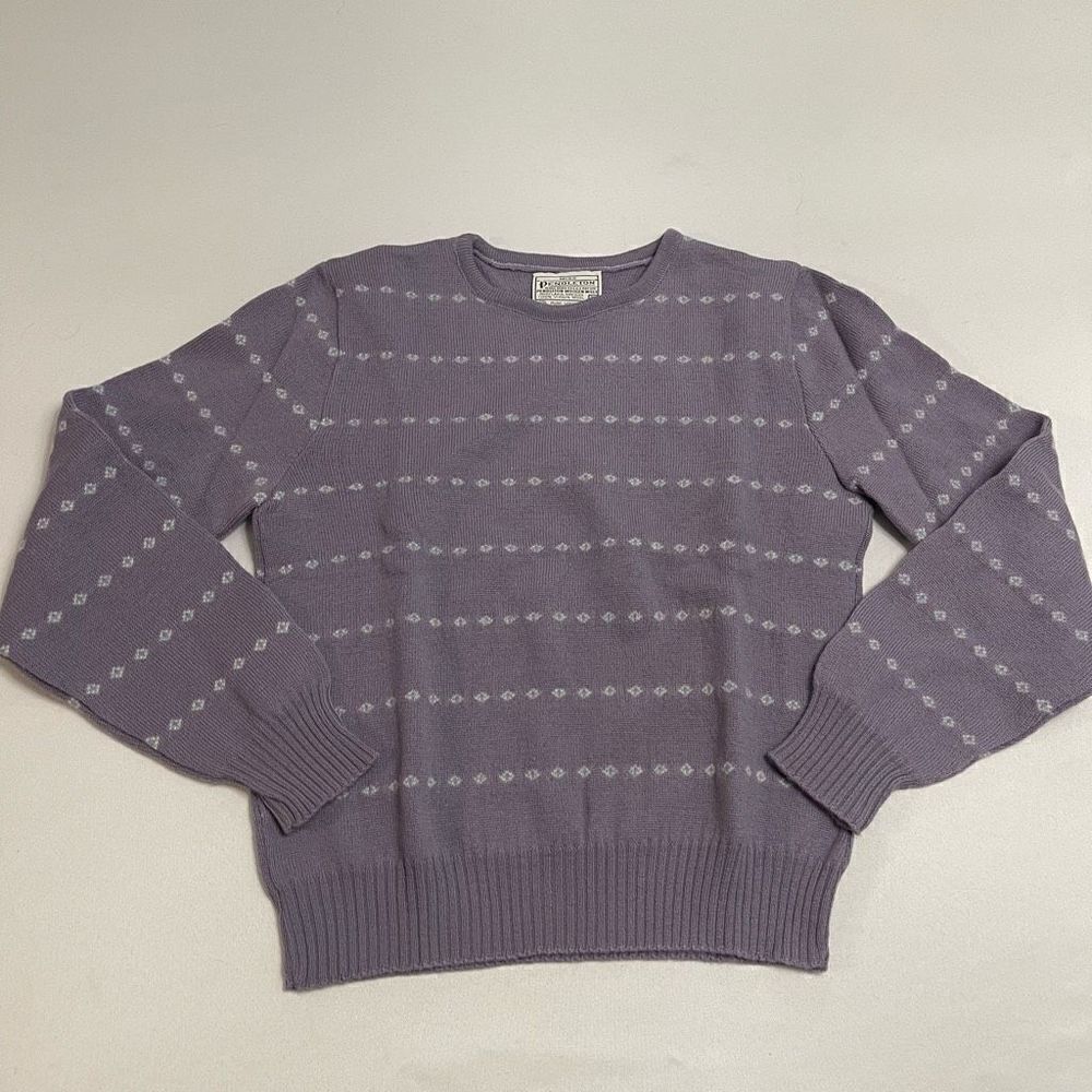 Pendleton VTG 60s Purple Sweater Size 36